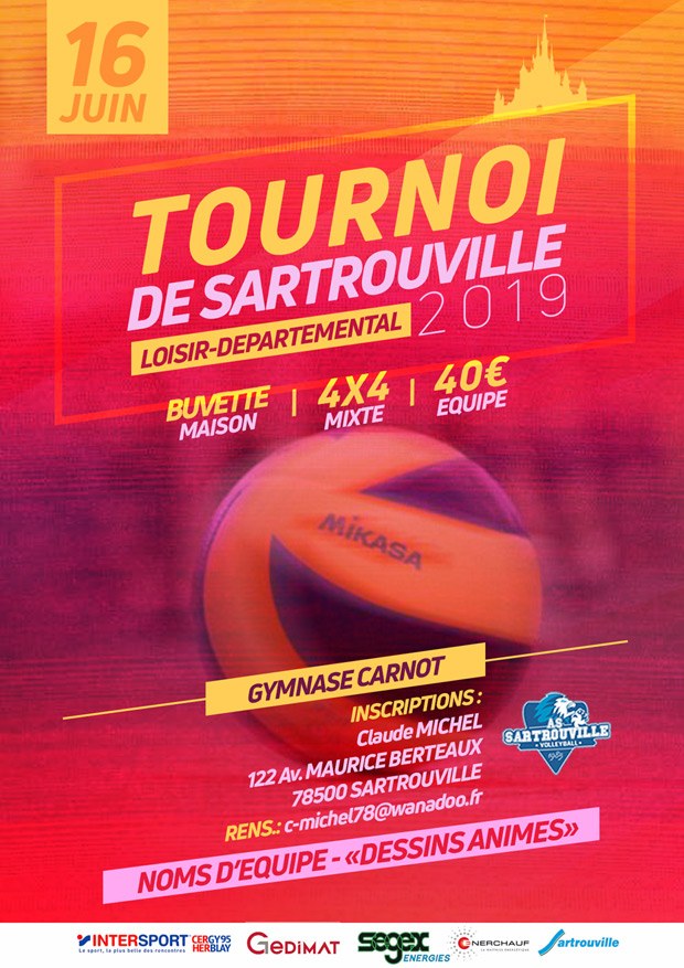 Tournoi de volley - Sartrouville 16 juin 2019