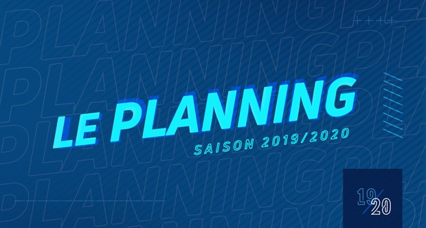 Planning des entrainements 2019-2020