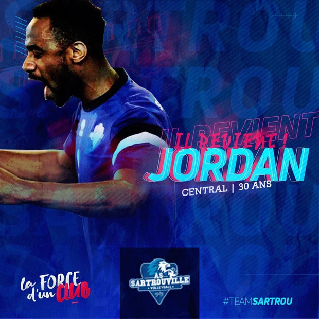 Jordan retourne a AS Sartrouville Volley-ball