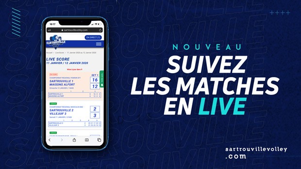 Suivez les matchs en live sur notre site !