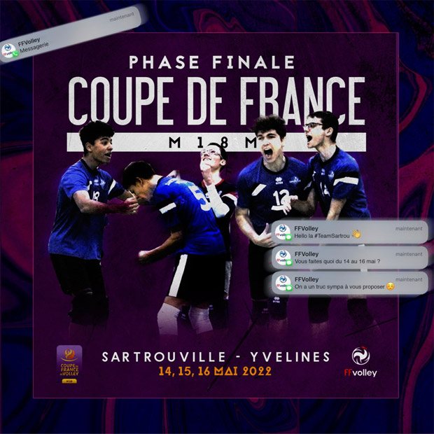 La phase finale de la Coupe de France M18M à Sartrouville !